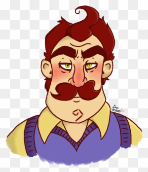 Hello Neighbor [portrait] By Wiryaoleneva - Hello Neighbor Face Png ...
